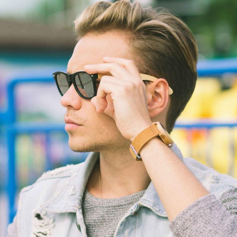 Relógio masculino BOBO BORD + Oculos